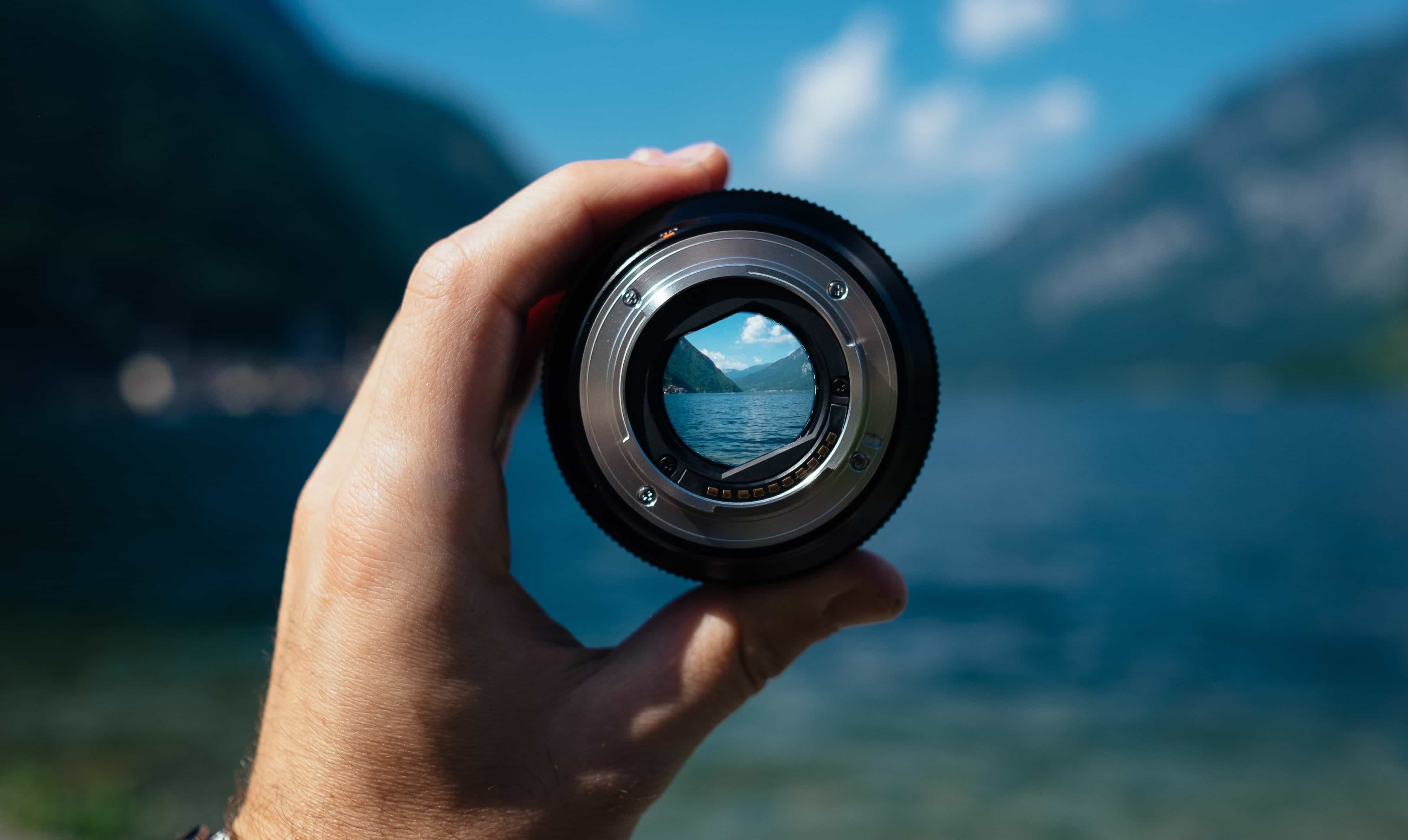 Man writing a review.